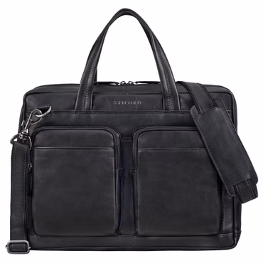 "Erwin" Grand Sac à Bandoulière d&#039;affaires Cuir 16 Pouces Femme Homme