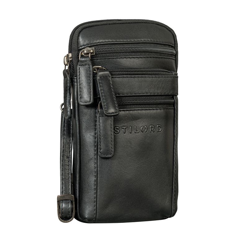 "Mikael" Sac de Poitrine en Cuir 3-en-1 pour Homme - Pochette Téléphone