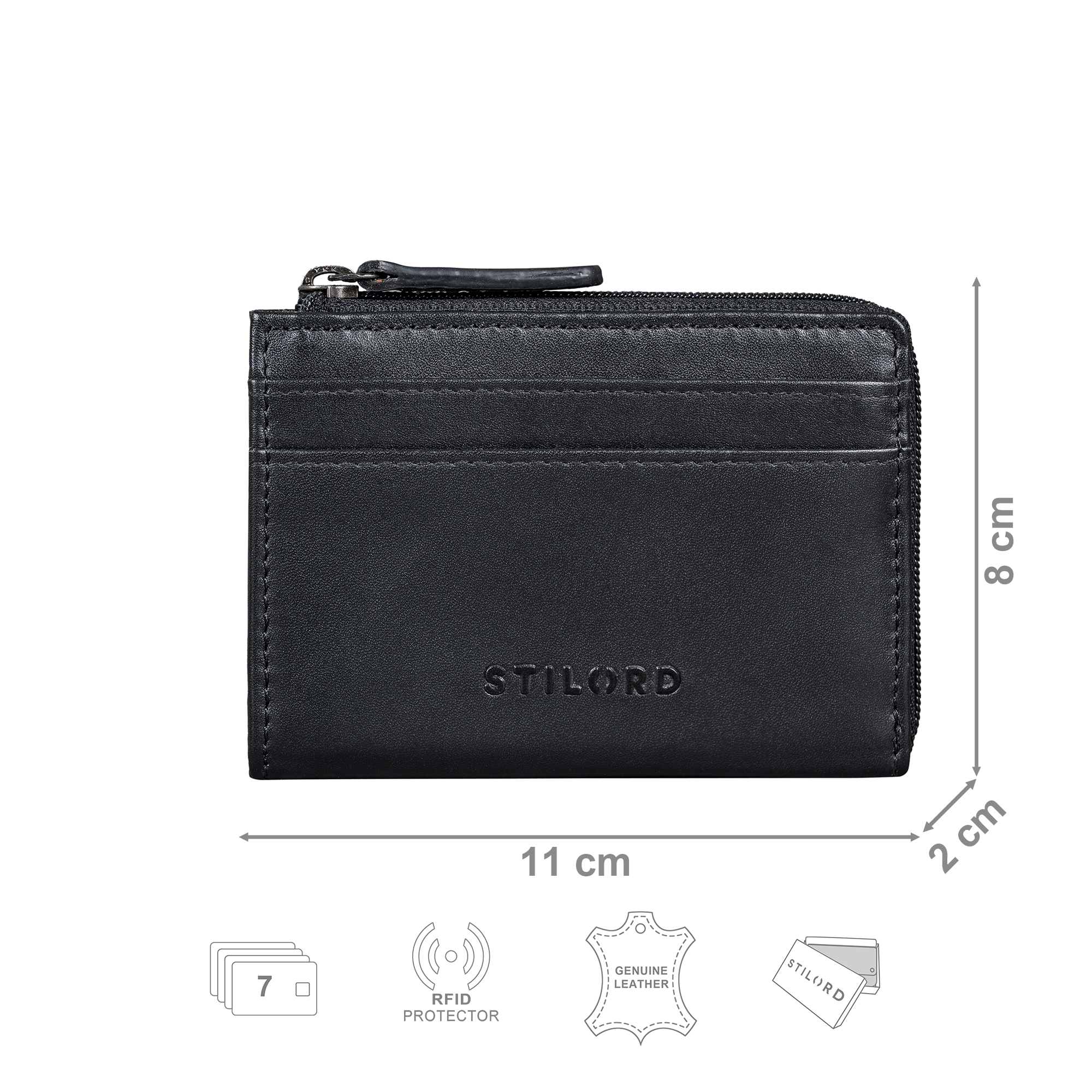 Porte-cartes Femme Anti-RFID Isotoner - Protection Contre Le Piratage, 4 Fentes, Format Compact