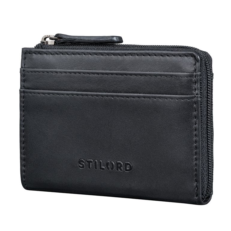 "Cardino" Mini Porte Carte Bancaire Cuir Véritable RFID Anti Piratage Homme et Femme