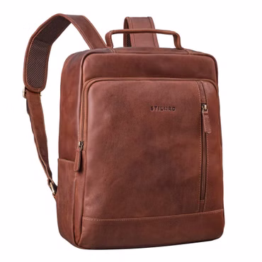 "Soline" Sac a Dos Cuir Femme avec Compartiment pour Ordinateur Portable 15,6 - 16 pouces