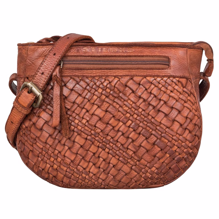 "Jutta" Petit Sac Cuir Véritable Tressé Rétro pour Femme 