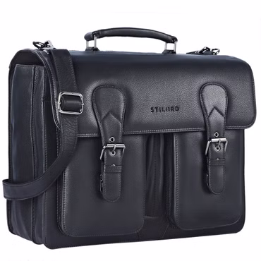 "Denver" Grand Sacoche Porte Document Homme en Cuir Véritable "Denver" Grand Sacoche Porte Document Homme en Cuir Véritable