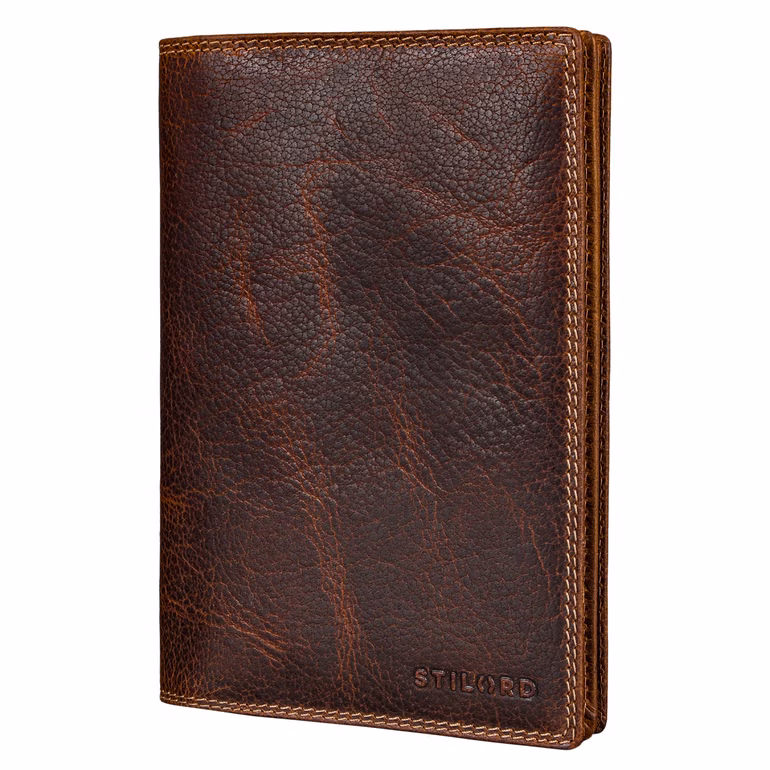 "Larin" Cuir Étui pour Documents de Véhicule & Passeport avec Protection RFID