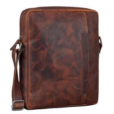 "Sergio" Sacoche Bandoulière Moyenne en Cuir pour Tablette 11 Pouces