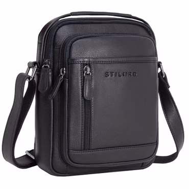 "Salva" Petite Sacoche Bandoulière Cuir Homme pour Tablette 8 Pouces