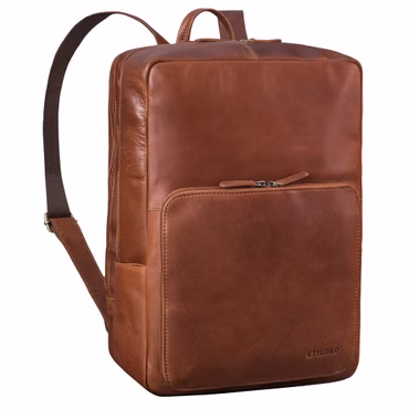 "Nicolo" XXL Sac à Dos Homme Cuir Véritable per Ordinateur 17 Pouces Femmes