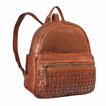 “Wichita” Sac à Dos en Cuir Femme Petit Tressé au Style Boho