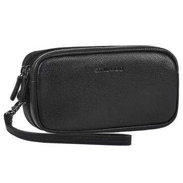 "Tiber" Moderne Sac à Poignet Homme Cuir avec Double Compartiment