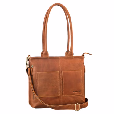 "Merry" 3-en-1 Vintage Sac Cabas Femme Grand Format Cuir Shopper Bag