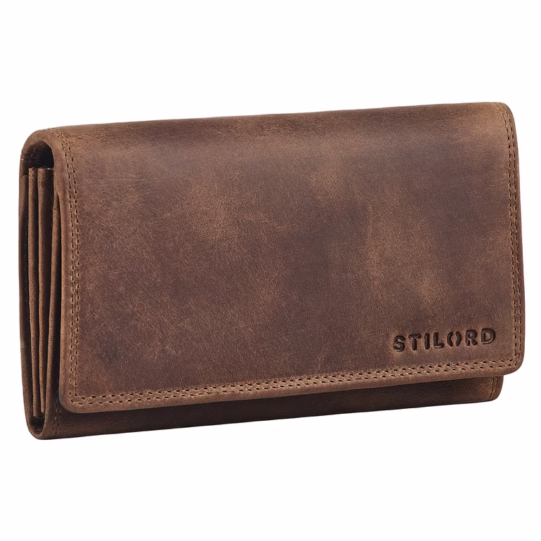 "Mirella" Porte Monnaie Femme Cuir Véritable Anti RFID et NFC Porte Carte