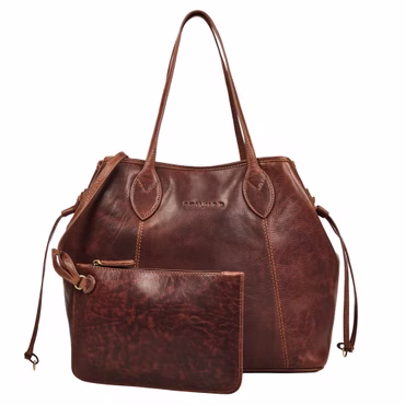 "Camelia" Shopper Cuir Sac À Main Femme Grand 2 Pièces avec Pochette