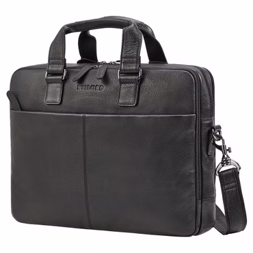 "Oslo" Sacoche Homme Bandoulière pour Ordinateur 18 Pouches en Cuir