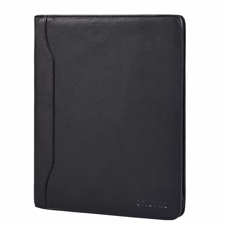 "Wesley" Élégante Conferencier A4 Cuir Véritable Porte document pour Tablette 13 Pouces