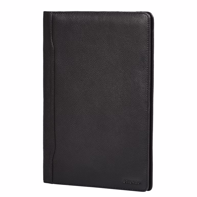 "Kaden" Porte Document de Conférence A4 en Cuir avec 2 Porte-Cartes et 4 Porte-Stylos