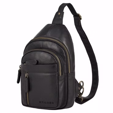 "Montego" 2-En-1 Grand Sac Poitrine en Cuir Véritable pour Homme