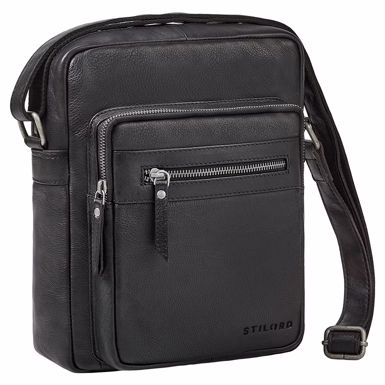 "Lyon" Sacoche Cuir Homme Bandoulière