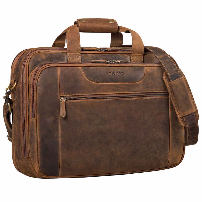 "Henrik" Grande Sacoche d’affaires Cuir Hommes "Henrik" Grande Sacoche d’affaires Cuir Hommes