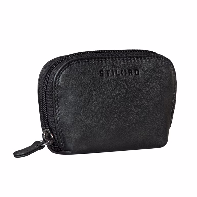 "Junis" Pochette Porte Clef Cuir avec Porte-Clés, Compartiment À Pièces Et Boîte Cadeau