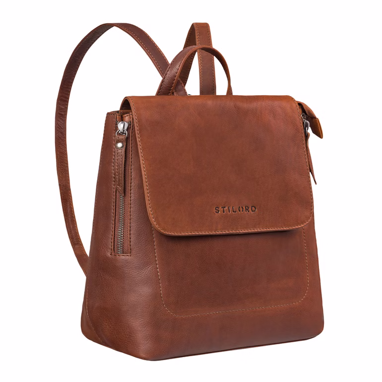 "Anisa" Petit Sac à Dos Femme Cuir avec Compartiments