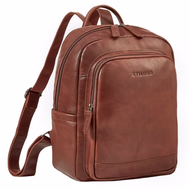 "Clarissa" Sac à Dos en Cuir Femme Moyen pour Tablette 13"