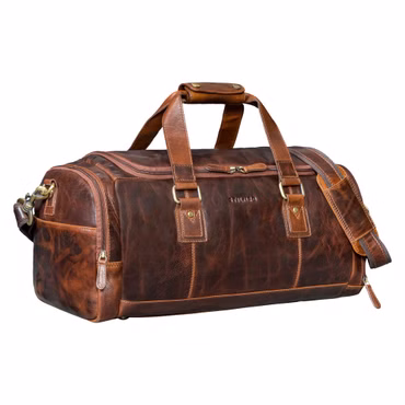 "Salvador" Sac de Voyage Homme Cuir 30L avec Compartiment à Chaussures