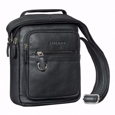 "Lima" Petite Sacoche Homme Bandouliere Cuir Élégant avec Poignée Tablette 9,7"