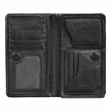 "Kenan" XL Portefeuille Homme Cuir Véritable con RFID, Porte-Monnaie pour 11 Cartes