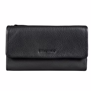 "Lena" XL Portefeuille Femme Cuir Grande Capacité à Rabat avec RFID, Grand Compartiment à Monnaie