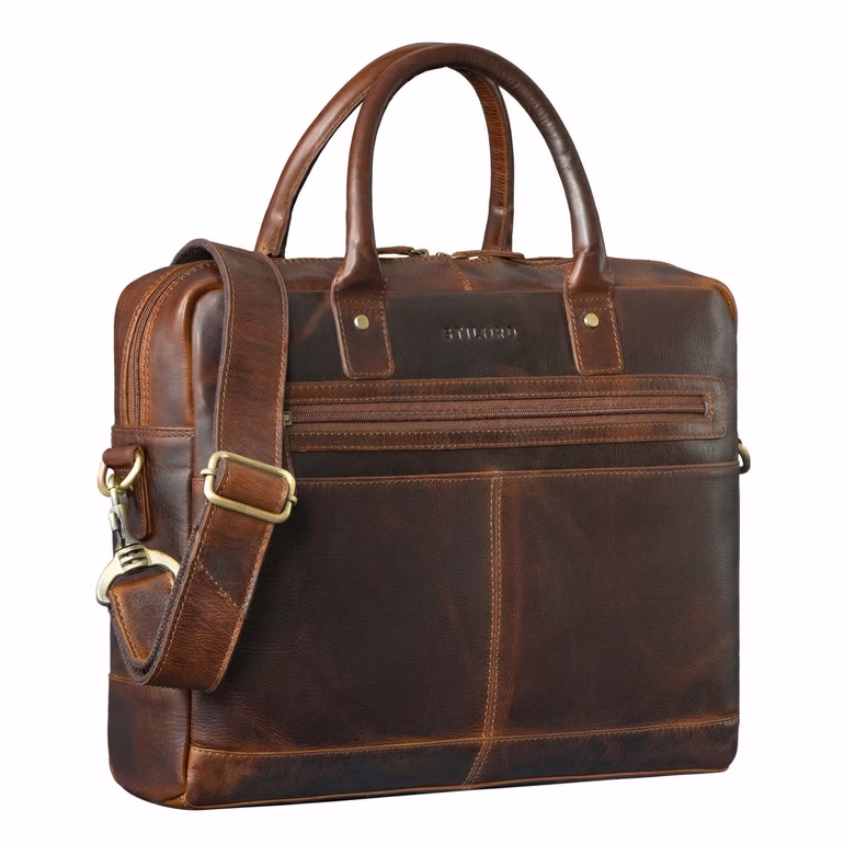 "Gonzalo" Sac Business Homme en Cuir Grand Porte Documents et Laptop 15 6–16 Pouces "Gonzalo" Sac Business Homme en Cuir Grand Porte Documents et Laptop 15 6–16 Pouces