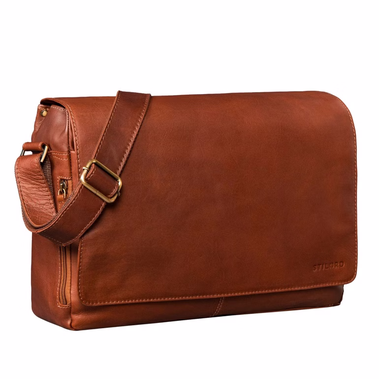 "Reinhold" Sacoche Homme Cuir Vintage pour 15,6-16 Pouces "Reinhold" Sacoche Homme Cuir Vintage pour 15,6-16 Pouces