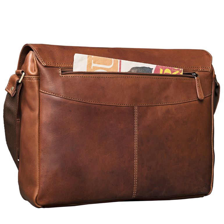 Sac Bandoulière STILORD 'Lonzo' En Cuir Véritable | Vintage Pour Ordinateur 15,6" | Homme Femme