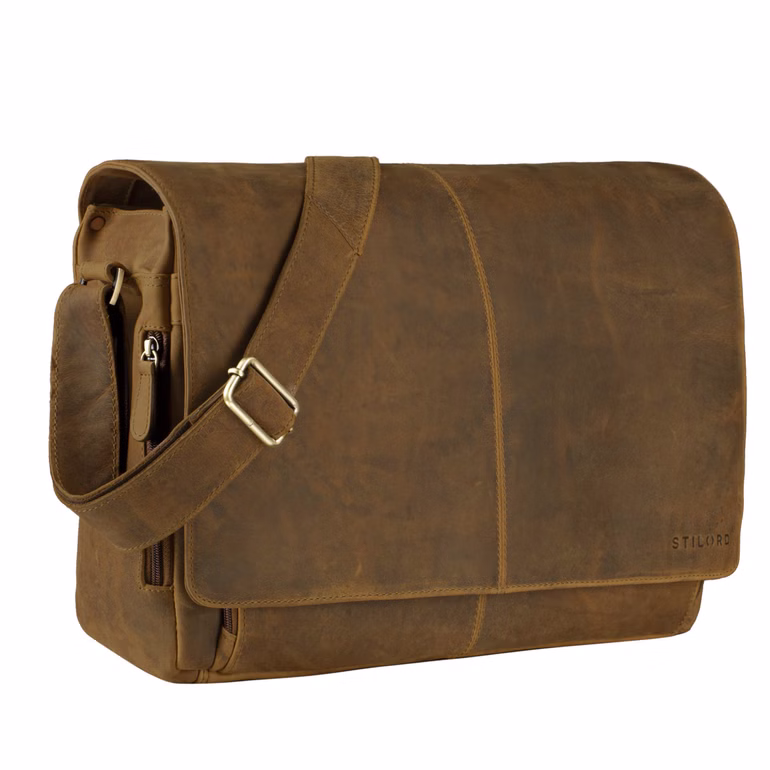 "Alex" Sac Messager en Cuir