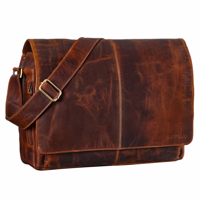 "Alex" Sac Messager en Cuir