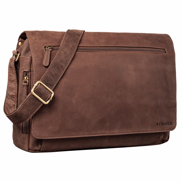 "Jan" Vintage Sacoche en Cuir
