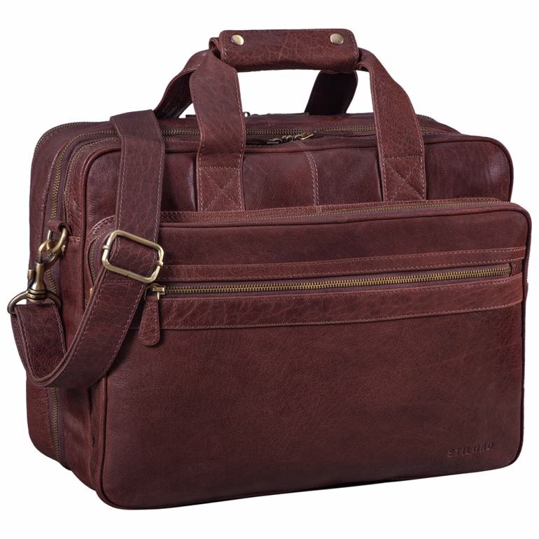 "Leopold" Sac d'Enseignant Hommes Cuir