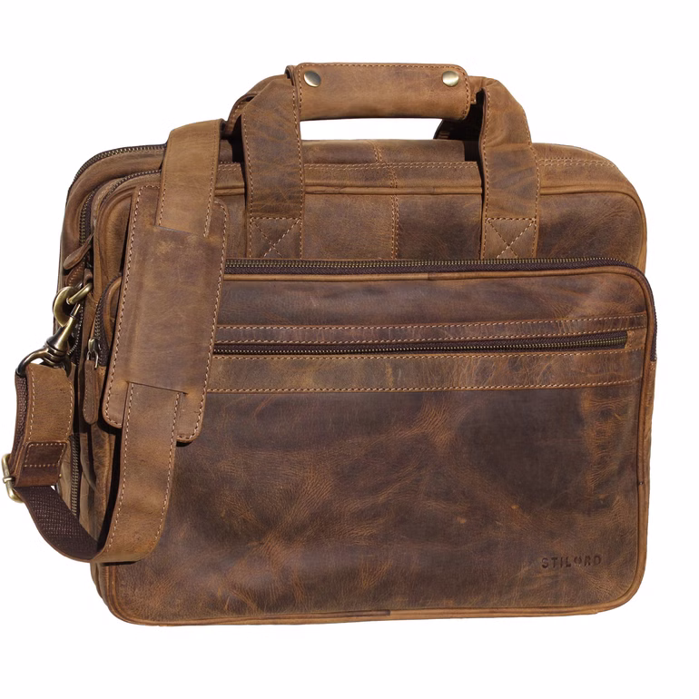 "Leopold" Sac d'Enseignant Hommes Cuir