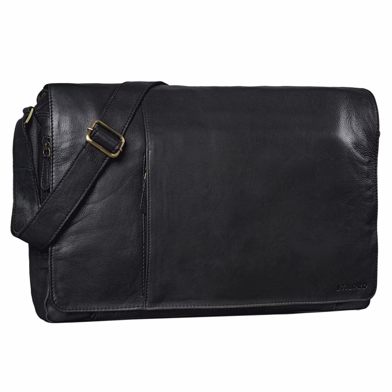 "Maximus" Sac Bandoulière  XXL Cuir pour Ordinateur Portable 17 - 21 Pouces