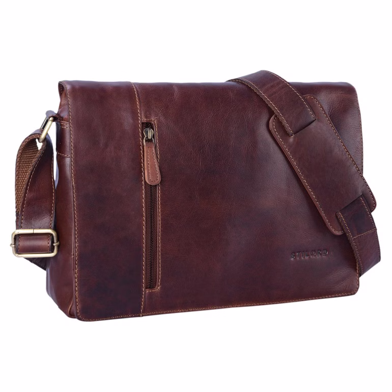"Till" Sac Messager Vintage en Cuir