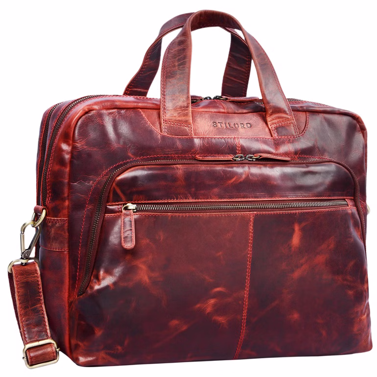 "Lias" Sac en Bandoulière grande en Cuir Véritable