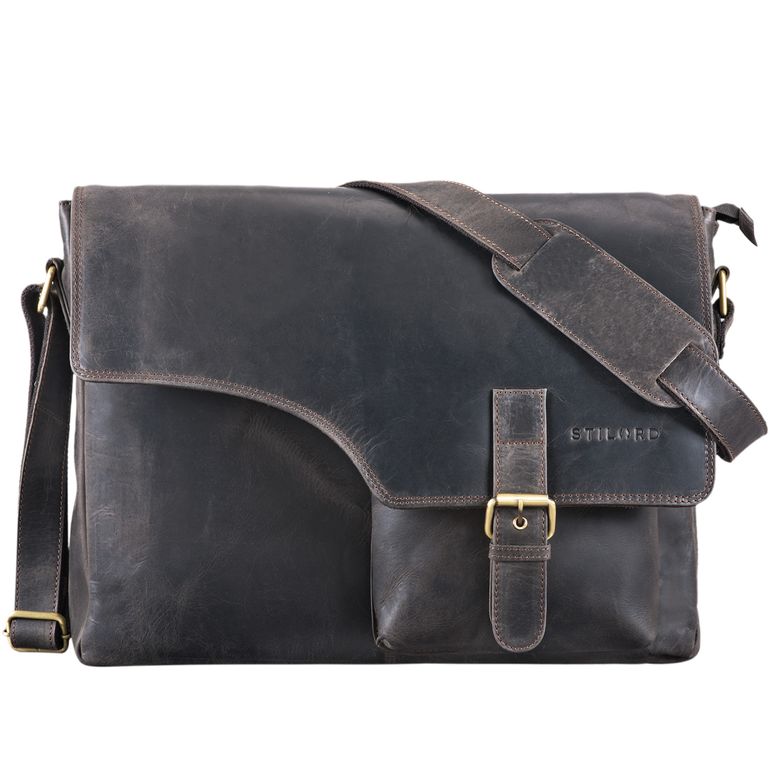 "Valerian" Vintage Sac d'Affaires en Cuir