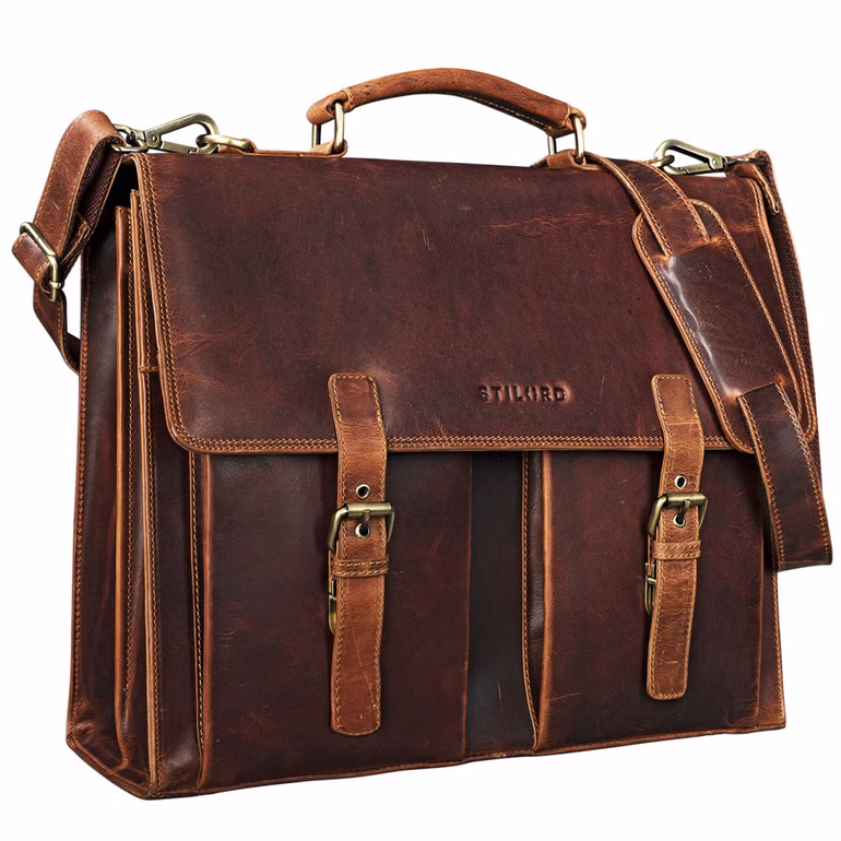 'Constantin' Sac à Bandoulière en Cuir