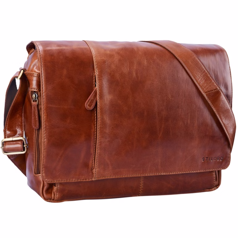 "Elias" Sacoche homme cuir Vintage