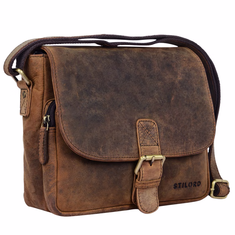 'Lucian' Vintage Sac Bandoulière Cuir