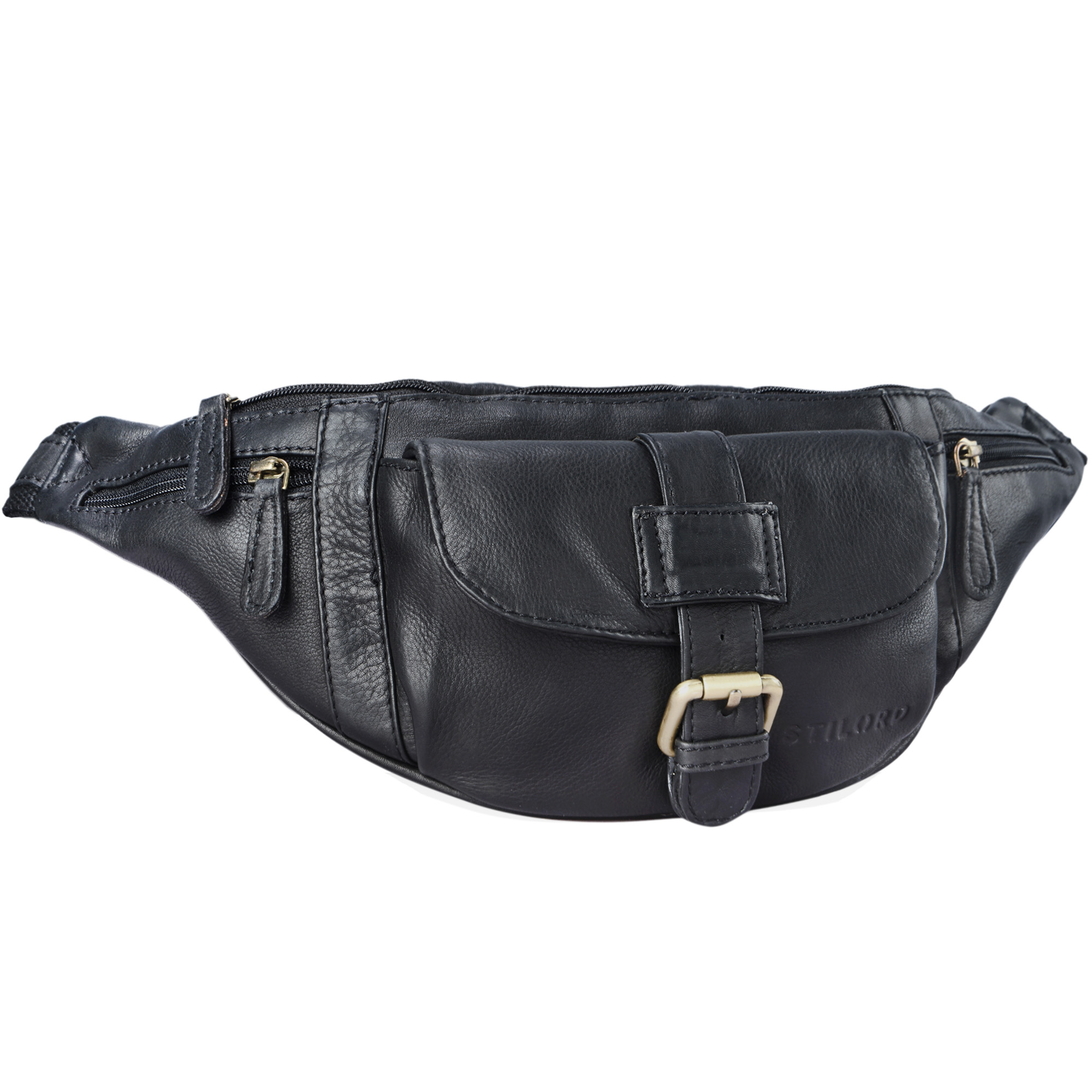 Couleur:Brasilia STILORD Sam Vintage Sac Banane Cuir pour Hommes Femmes Sac de Ceinture pour Voyage Festival Sport Poche Ventrale en v/éritable Cuir de Buffle Marron