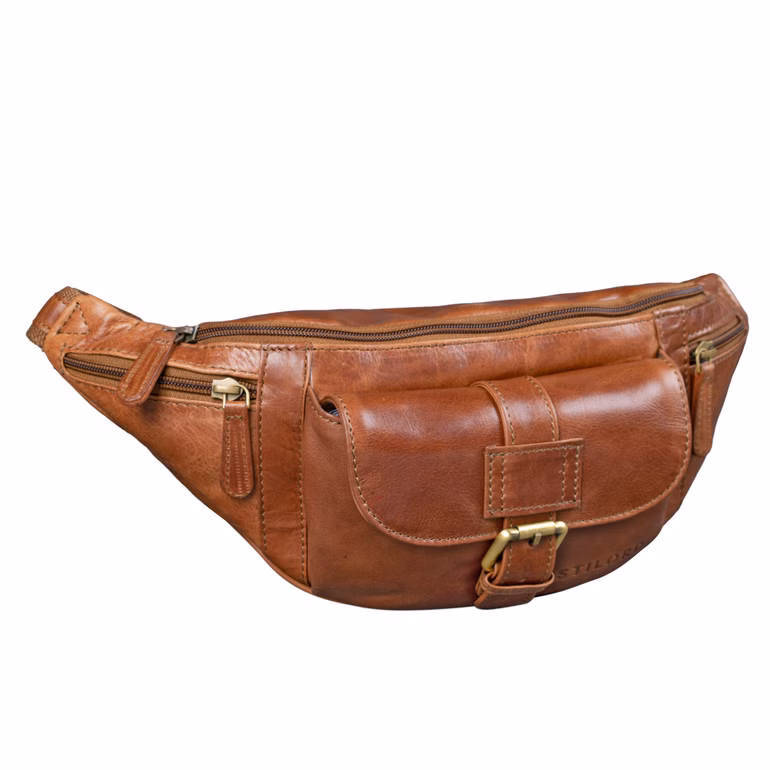 "Sam" Vintage Sac banane cuir