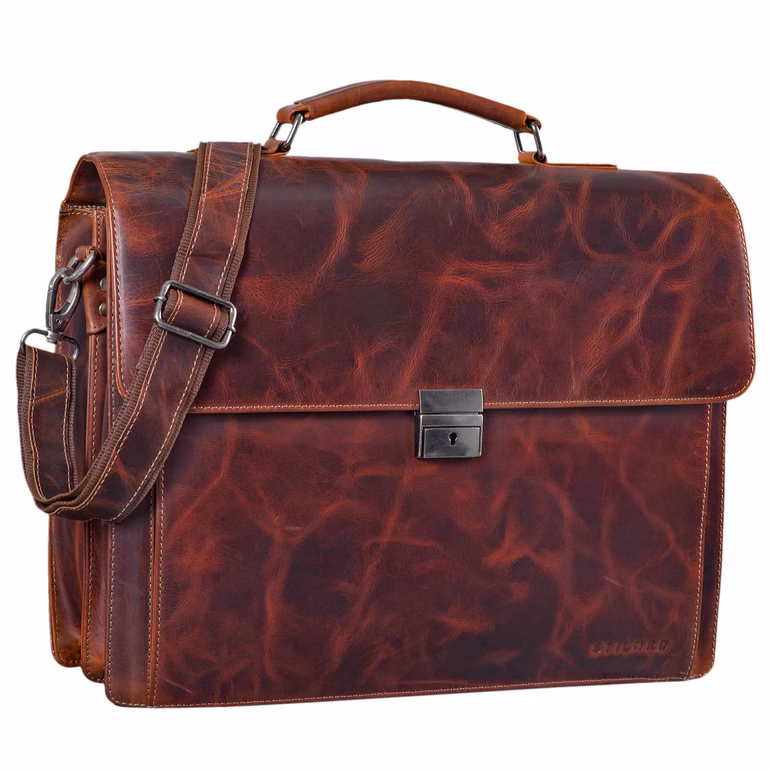 "Johann" Mallette Professionnelle en Cuir