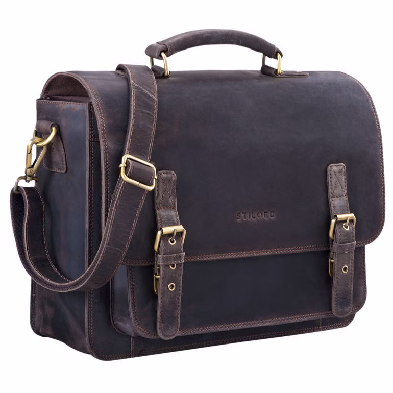 "James" Sac de Professeur Cuir
