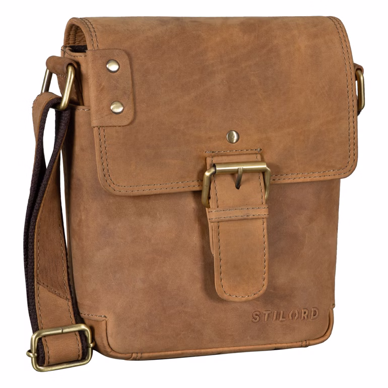 'Alessio' Sac Messenger Cuir pour Homme