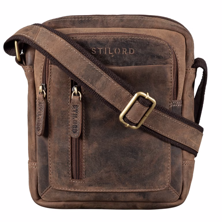 "Jamie" Sacoche Cuir Homme Bandoulière